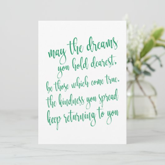 Invitation Cool Emerald Green St Patrick's Day Party Script (Debout devant)