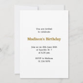 Invitation Cool et amusant yummy taco motif Monogram Invitati (Dos)