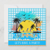 Invitation cool Fête des amoureux d'été (Devant)