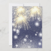 Invitation Cool feu d'artifice Masquerade charmant glittery o (Dos)