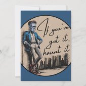 Invitation Cool Frankenstein Si vous l’avez, Haunt it (Dos)