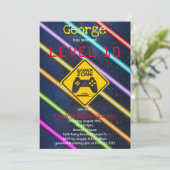 Invitation Cool, Fun Gaming Boy's Birthday Party (Debout devant)