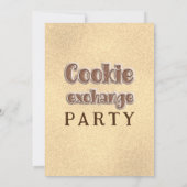 Invitation Cool fun retro santa hat échange de biscuit (Dos)