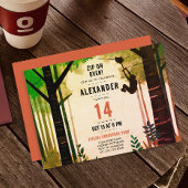 Invitation Cool Fun Zipline Green Adventure Nature Extérieur