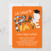 Invitation Cool Graduate Cutout Photo Moderne Graduate Party (Devant)