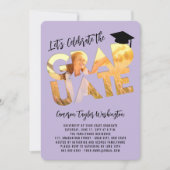 Invitation Cool Graduate Cutout Photo Moderne Graduate Party (Devant)