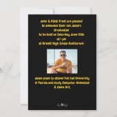 Invitation Cool Grunge Lettrage 2 Photo Custom Grad (Dos)