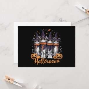 Invitation Cool Halloween Chats cadeau pour fille cadeau pour