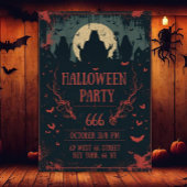 Invitation Cool Halloween Night Party 