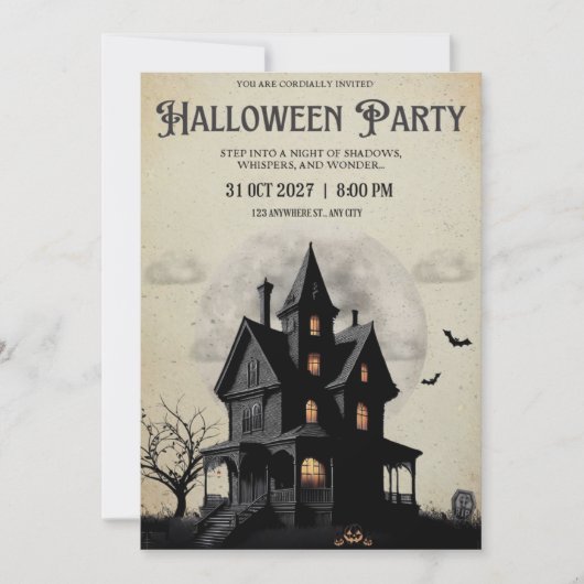 Invitation Cool Halloween Party (Devant)