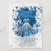 Invitation Cool Hiver merveilleuse typographie douce 16 (Dos)