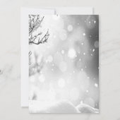 Invitation Cool Il fait froid à l'extérieur Baby shower d'hiv (Dos)