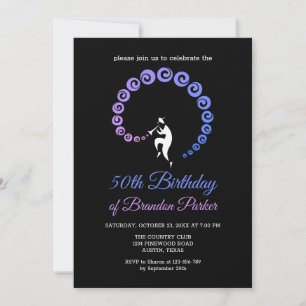 Invitation Cool Jazz Trumpet Musicien 50e fête d'anniversaire