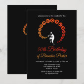 Invitation Cool Jazz Trumpet Musicien 50e fête d'anniversaire (Devant / Derrière)