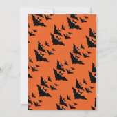 Invitation Cool mignon chauves chauves-souris volant Hallowee (Dos)