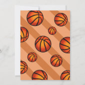 Invitation Cool Modern Little Baller Basketball 2e anniversai (Dos)
