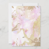 Invitation Cool moderne aquarelle typographie douce 16 (Dos)
