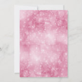 Invitation Cool moderne ballon rose néon doux 16 (Dos)