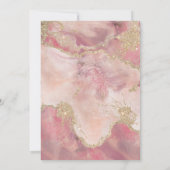 Invitation Cool moderne couleur d'aquarelle brillant (Dos)
