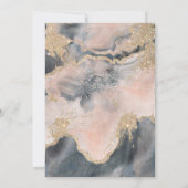 Invitation Cool moderne couleur d'aquarelle brillant (Dos)