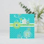 Invitation Cool Moderne Défilement Flexible Circle Motif poin (Debout devant)