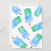 Invitation Cool One Popsicle Boy 1er anniversaire (Dos)
