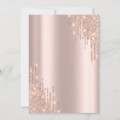 Invitation Cool Parties scintillant Drips habiller bleu marin (Dos)