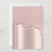 Invitation Cool Parties scintillant en argent, Tour Eiffel Qu (Dos)