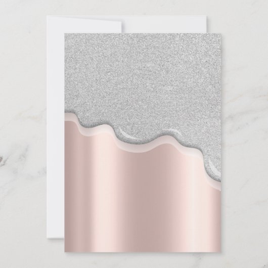 Invitation Cool Parties scintillant, Tour Eiffel Quinceañera (Dos)