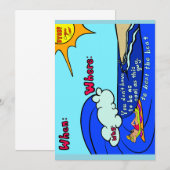 Invitation Cool party invite (Devant / Derrière)