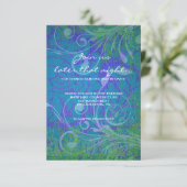 Invitation COOL PHOTO COLLAGE Bat mitzvah Party Card (Debout devant)