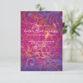 Invitation COOL PHOTO COLLAGE Bat mitzvah Party Card (Debout devant)