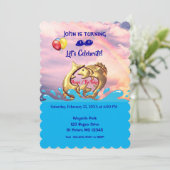 Invitation Cool Pisces Anniversaire / 19 févr. - 20 mars (Debout devant)