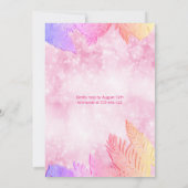 Invitation Cool plaisir été script pool fête d'anniversaire (Dos)