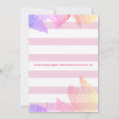 Invitation Cool plaisir été script pool fête d'anniversaire (Dos)