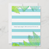 Invitation Cool plaisir été script pool fête d'anniversaire (Dos)