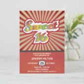 Invitation Cool plaisir typographie rétro doux 16 (Debout devant)