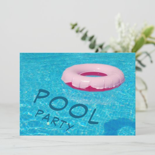 Invitation Cool Pool Party (Debout devant)