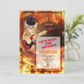 Invitation Cool Rockstar (Debout devant)