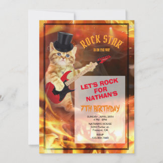 Invitation Cool Rockstar