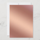Invitation Cool rose or moderne simple typographie (Dos)