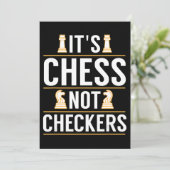 Invitation cool ses échecs pas checkers chèques joueurs cadea (Debout devant)