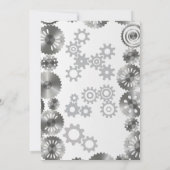 Invitation Cool Simple Mécanique Garçons Anniversaire Invitat (Dos)