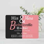 Invitation Cool Son & ses Combo Bachelor / ette Personnalisé  (Debout devant)