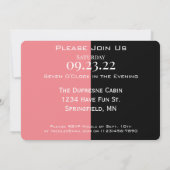 Invitation Cool Son & ses Combo Bachelor / ette Personnalisé  (Dos)