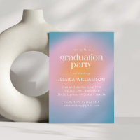 Cool Super Rose Turquoise Photo Graduation Party