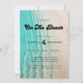 Invitation Cool Super Sur La Plage Destination Mariage (Devant)