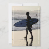 Invitation Cool Surfer Graduation Party Photo (Dos)