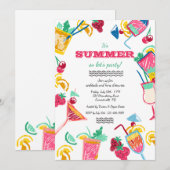 Invitation Coolers d'été (Devant / Derrière)