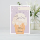 Invitation Coolest Scoop Classroom Valentine's Day Card (Debout devant)
